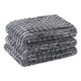 Cobertor Coberta Tok Max Queen Ultrasoft Alto Relevo Dupla Face - Gris