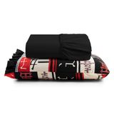 Jogo De Cama Lençol Solteiro Minuano 100% Algodão 2 Peças - Preto