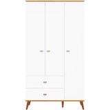 Guarda Roupa Infantil Bartira Ternura Com 3 Portas 2 Gavetas E 5 Nichos
