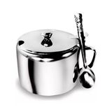 Açucareiro Inox Com Colher Com Capacidade De 250ml - Ad