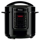 Panela De Pressão Elétrica Philco Digital Ppp01p 6l Preta 127v