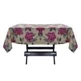 Toalha Mesa Oxford Estampado 1,50x1,50 4 Lugares Rosa