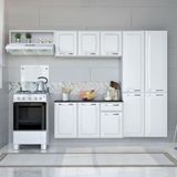 Cozinha Compacta Itatiaia Amanda Plus com 10 Portas, 1 Gaveta e 8 Prateleiras, 245cm de Largura