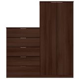 Cômoda Sapateira Roma Com 2 Portas E 5 Gavetas Bartira