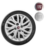 1x Calota Mobi Argo Cronos Aro 14 Com Emblema 295cb