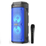 Caixa Alto Falante Som Portátil Bluetooth Fm Aux C/microfone