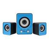 Caixa De Som Bluetooth Subwoofer 2.1 6w Kp-7023 Azul