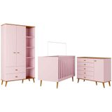 Guarda Roupa Infantil Ternura Com 5 Nichos, 2 Portas, 2 Gavetas Bartira