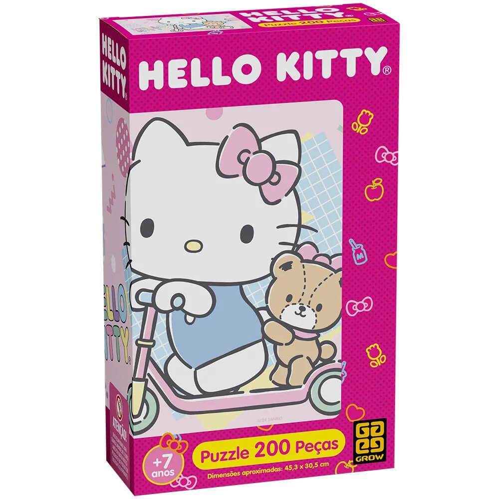 Quebra Cabeca Hello Kitty 200 Pecas Grow