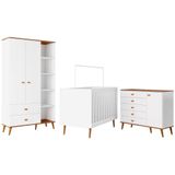 Guarda Roupa Infantil Ternura Com 5 Nichos, 2 Portas, 2 Gavetas Bartira