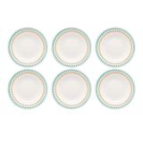 Prato Fundo De Cerâmica 22 Cm Estampa Donna Louros 6 Unidades - Biona 103722