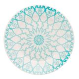 Prato Raso De Cerâmica Estampa Donna Mandala 24cm 1 Unidade - Biona 091079