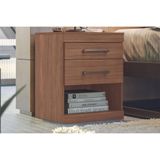 Mesa Cabeceira Casal Havana Com 2 Gavetas Jatoba Santos Andirá