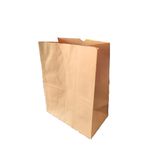 Saco Papel Kraft Sos Para Delivery M. 22x37x10,5cm Pc 100fl
