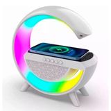 Caixa De Som Bluetooth Luminária Potente Carregamento S/ Fio