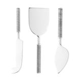 Conjunto 3 Facas Para Queijo De Aço Inox Cabo Espiral Wolff