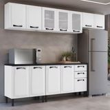 Cozinha Compacta New Premium Com 12 Portas, 2 Gavetas E 10 Prateleiras - 280cm De Largura Itatiaia