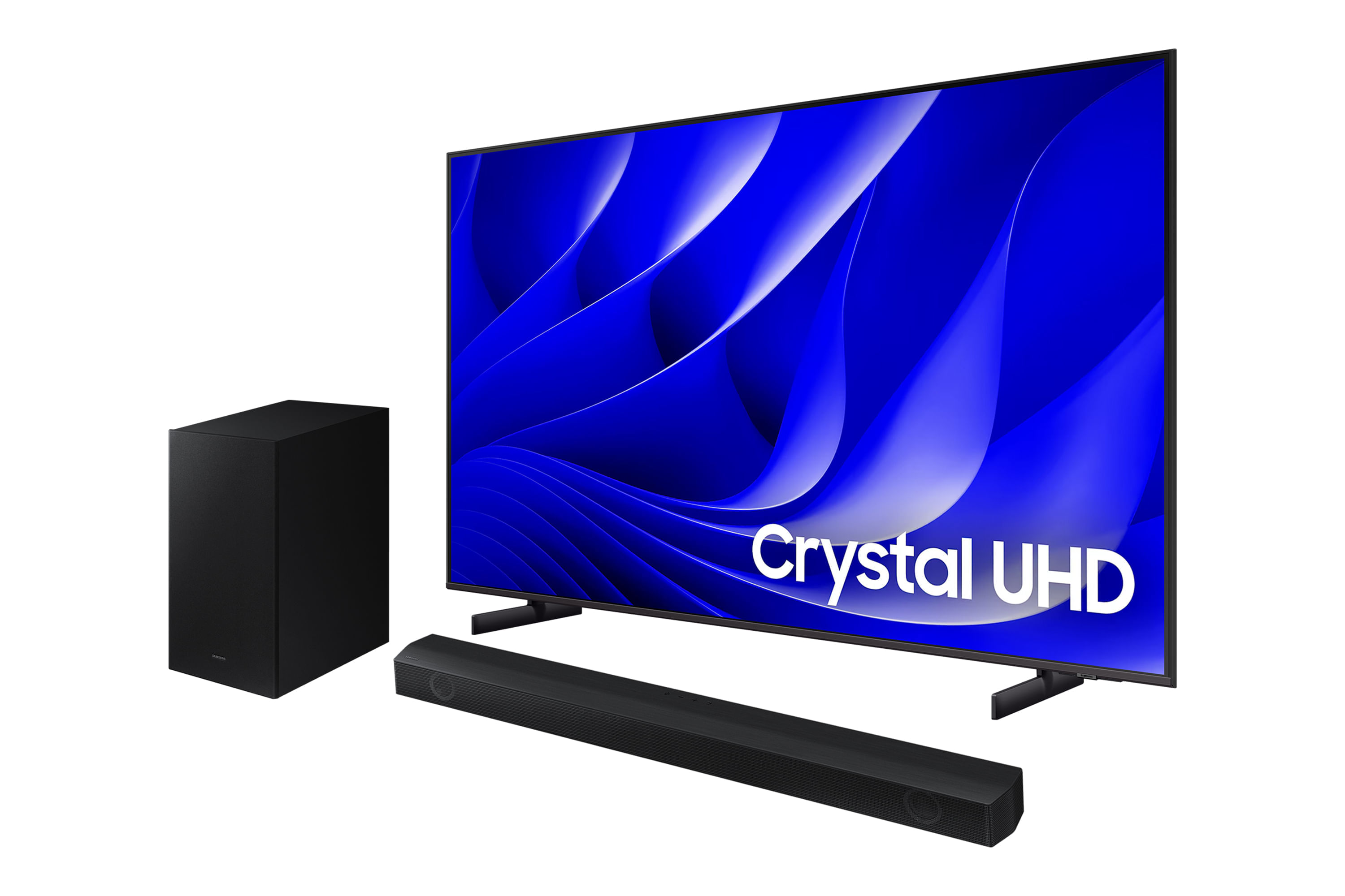 Smart Big Tv 75&quot; Crystal Uhd 4k 75du8000 2024 + Soundbar Hw-b550/zd Combo