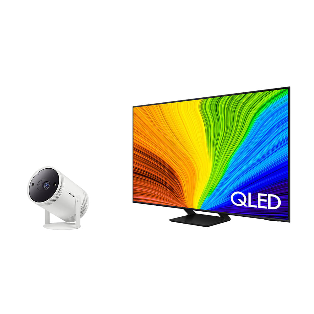 Smart Big Tv 75&quot; Qled 4k 75q70d 2024 + The Freestyle 2nd Gen. Combo