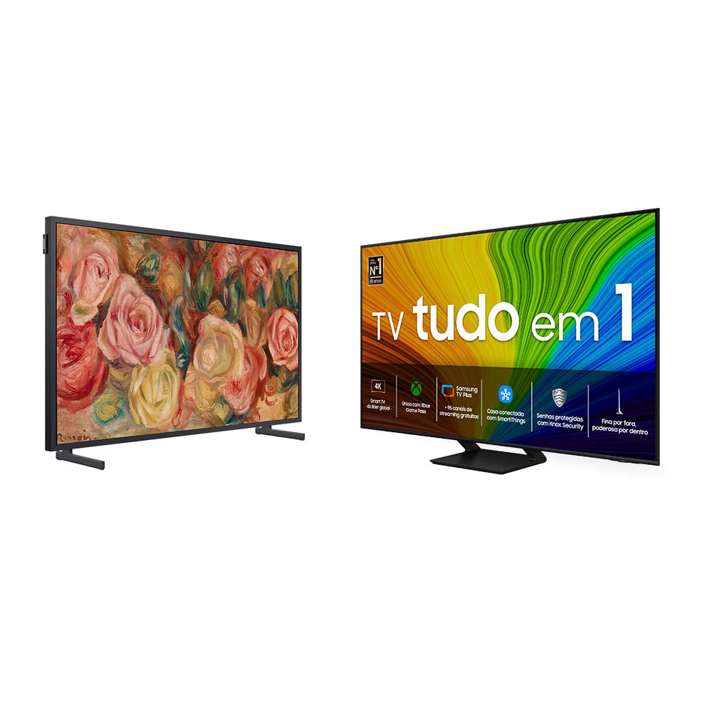 Samsung Smart Big Tv 85 polegadas; Qled 4k 85q70d 2024 + Smart Tv 32” Qled The Frame 32ls03c Combo