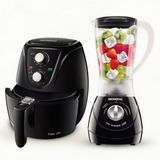 Fritadeira Elétrica Sem Óleo Air Fryer Mondial Af-36-fb 3,6l + Liquidificador Mondial Turbo Power L-99 Fb 500w Com 3 Velocidades