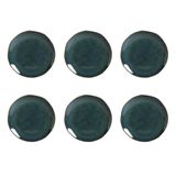 Conjunto De Pratos De Sobremesa Porto Brasil Orgânico Oceano Com 6 Peças