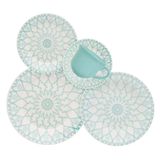 Aparelho De Jantar E Chá Estampa Donna Mandala 20 Peças - Biona 091085