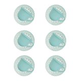 Xícara De Chá Com Pires Estampa Donna Mandala 180ml 6 Unidades - Biona 091082