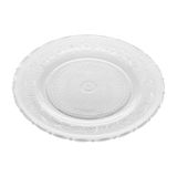 Jogo 12 Pratos Sobremesa 18cm Angel Vidro Transparente Lyor