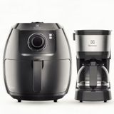 Fritadeira Elétrica Sem Óleo Air Fryer Electrolux Family Efficient Eaf50 5l + Cafeteira Elétrica Efficiente Ecm10 15 Xícaras