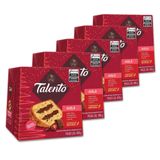 Panettone Chocolate Talento Com Avelãs Kit 5 Un Garoto 450g