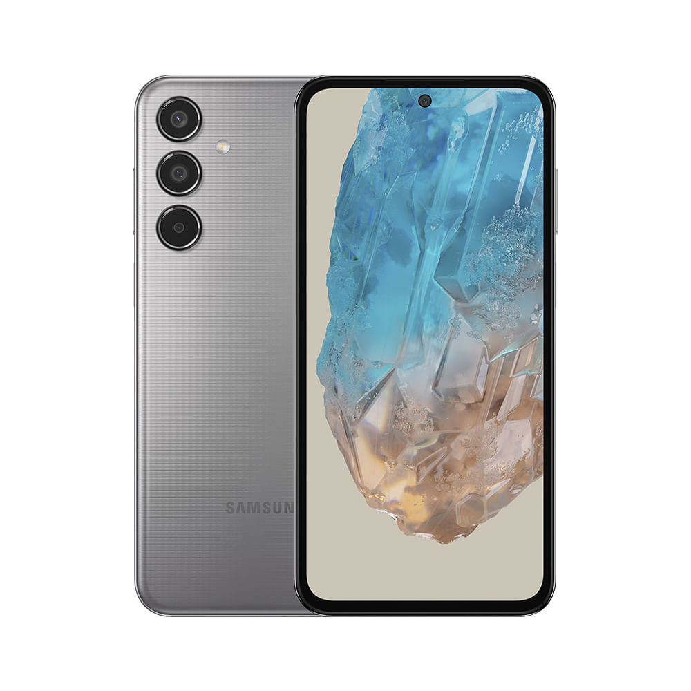 Celular Samsung Galaxy M35 5g , Câmera Tripla Até 50mp, Selfie 50mp, Tela Super Amoled + 6.6 120hz, 256gb, 8gb Ram Cinza