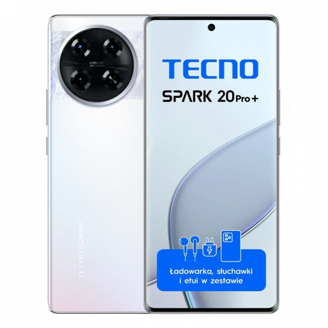 Smartphone Tecno Spark 20 Pro Plus 4g Prata Lunar 256gb/8gb Ram Helio G99 Camera 108mpx