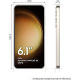 Smartphone Samsung Galaxy S23 128GB Creme 5G 8GB RAM 6.1 Câmera