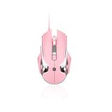 Mouse Para Jogos Firstblood Only Game Aj120 Com Fio Led Retroiluminado Rosa