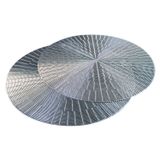Jogo Americano 2 Peças Mesa Posta Mesa Redondo Linha Luxo Tamanho Grande Modelo Egípcio Em Pvc