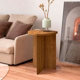 Mesa De Apoio Oval Delta Artely Em Mdf E Mdp