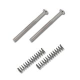 Kit 2 Parafuso Com Mola Captador Humbucker Cromado Guitarra