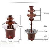 Máquina Fondue Chocolate Cascata Profissional Portátil 220v