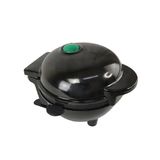 Mini Maquina De Assar Bolo Preta Com Placa Antiaderente 110v