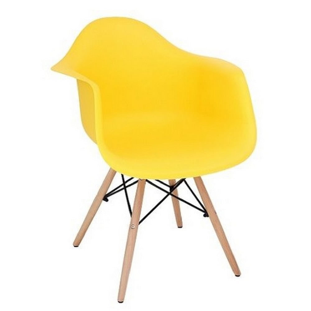 Cadeira Eiffel Com Braco Base Madeira Cds Design Fd1111