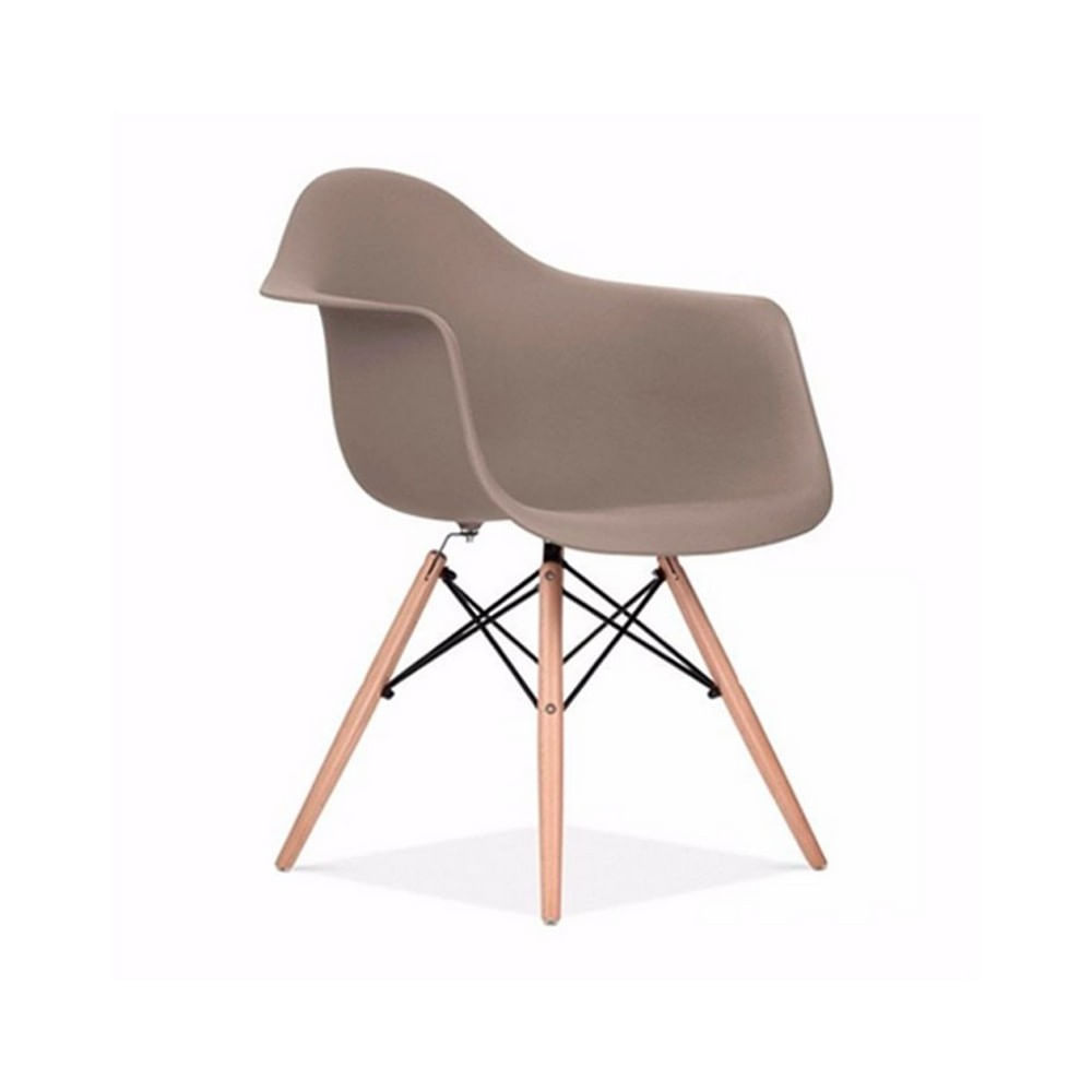 Cadeira Eiffel Com Braco Base Madeira Cds Design Fd1111