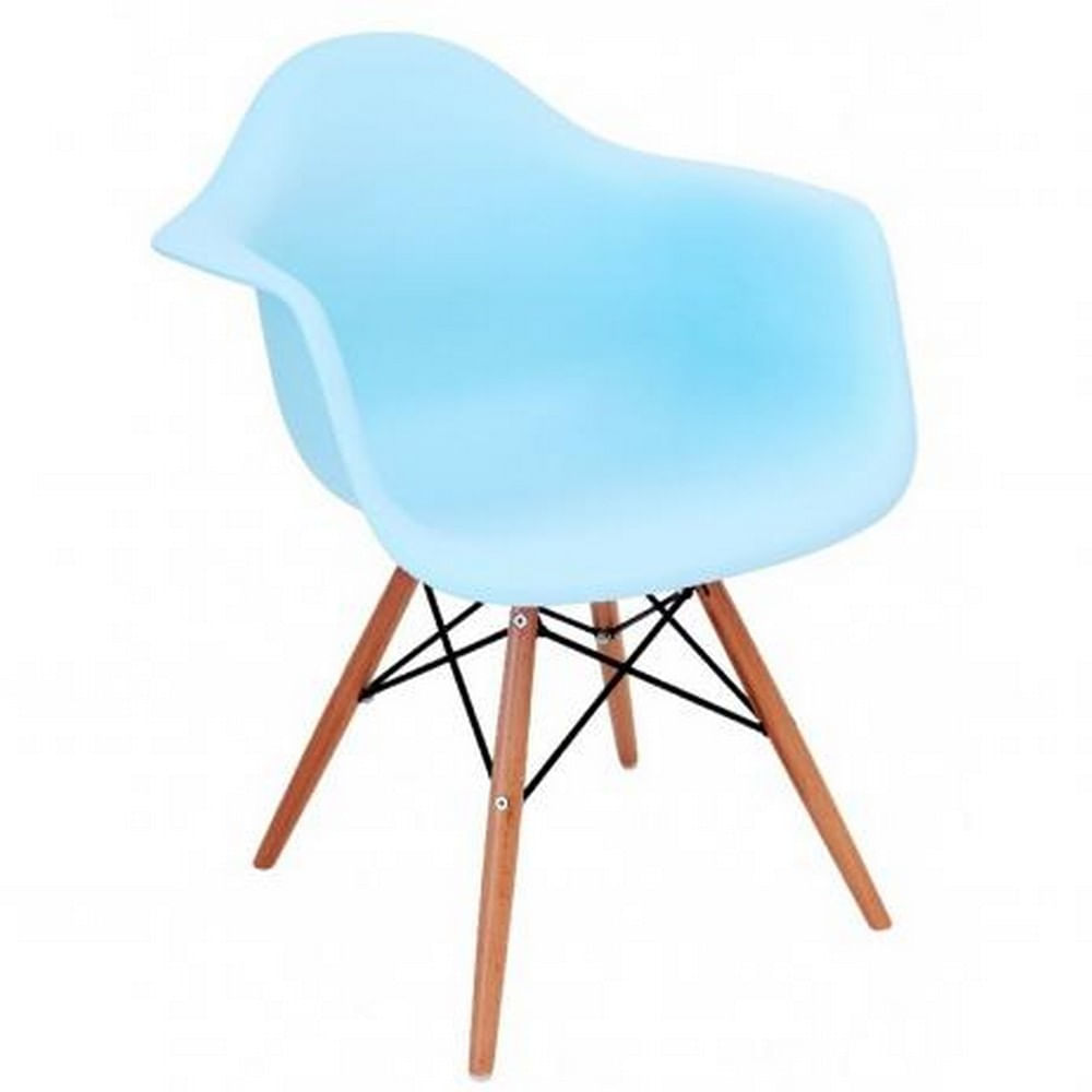 Cadeira Eiffel Com Braco Base Madeira Cds Design Fd1111