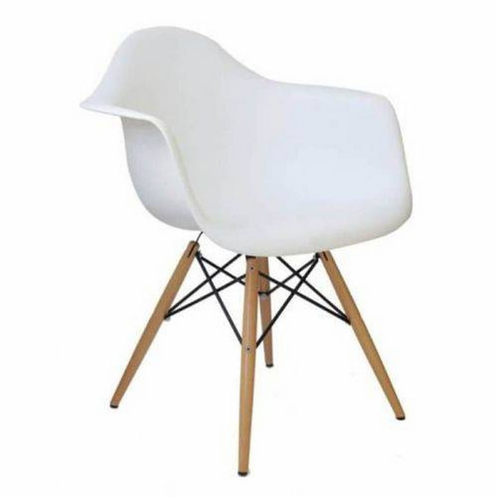 Cadeira Eiffel Com Braco Base Madeira Cds Design Fd1111