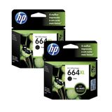 Kit Com 2 Cartucho Hp 664xl Preto 8,5ml - F6v31ab