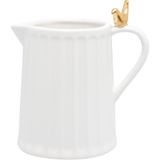 Leiteira Cerâmica Pequena Colibri 200ml De Mesa E Servir