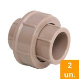 União Soldável Plastilit 50mm Embalagem Com 2 Unidades
