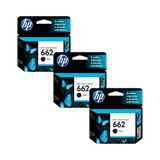 Kit Com 3 Cartuchos Hp 662 Preto 2ml - Cz103ab