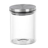 Full Fit Pote De Vidro Com Tampa Em Inox Redondo 800ml 125x10cm