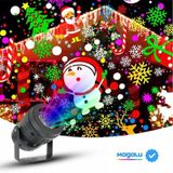 Projetor Luz Natal Led 110v 220v Rgb Dinâmica Rotativa